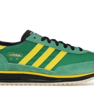 Adidas Men's Vibrant Green and Yellow Sneakers SL 72 men’s 6.5 women’s 8